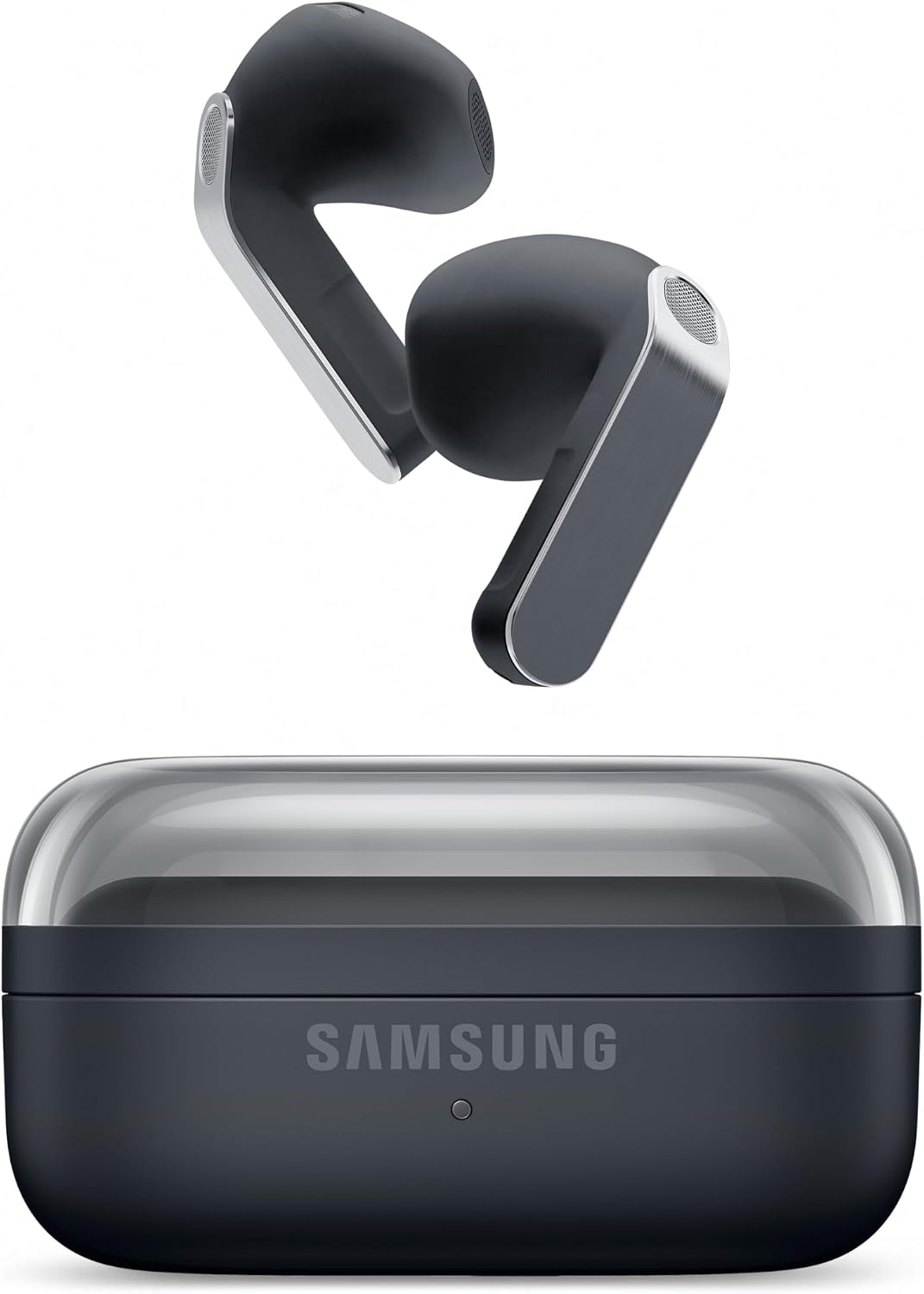 Samsung Galaxy Buds4, Black, Real Metal Blade, 1-way Speaker, Super Clear Call, Adaptive Noise Control, Seamless Connection (UAE Version)