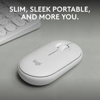 Logitech M350S Wireless Mouse — White