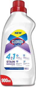 Clorox for Clothes 4in1 Stain Remover, 900ml, Clorox For White Clothes Without Chlorine Bleach, Safe on Delicate Fabrics — front product image