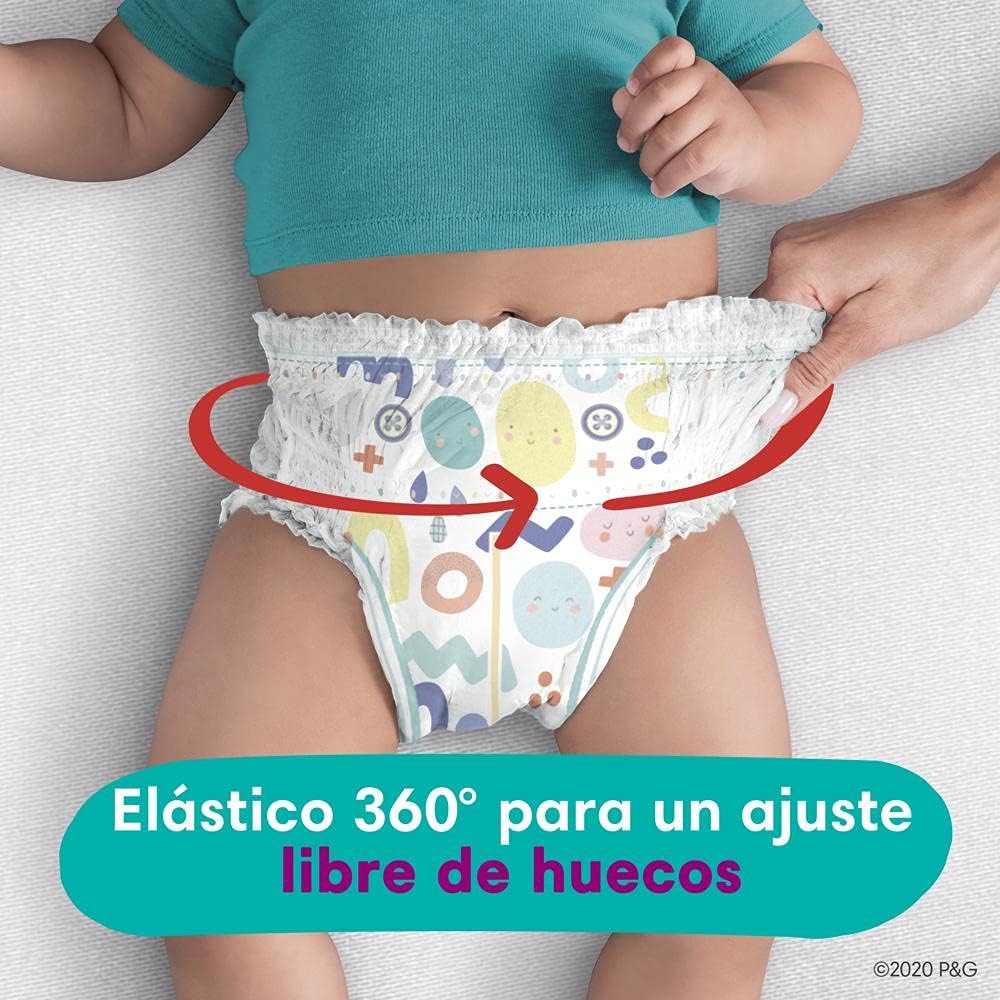 Pampers Diapers Size 3, 74 Count - Pull On Cruisers 360° Fit Disposable Baby Diapers with Stretchy Waistband, Super Pack (Packaging May Vary)