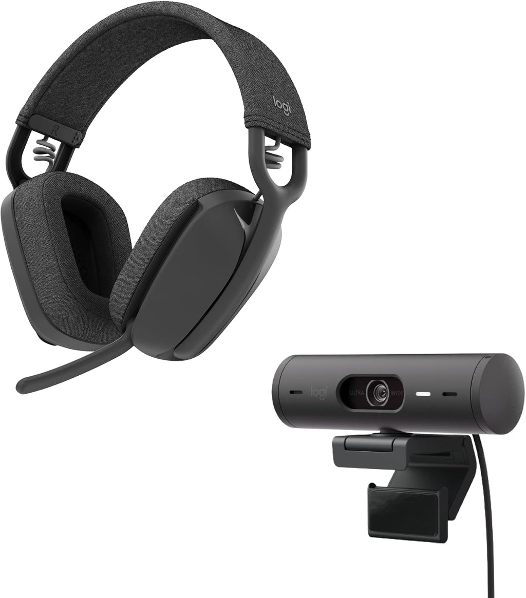 Logitech Brio 500 and Zone Vibe 100 Bundle — Graphite