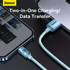 Baseus Crystal Shine USB-A to Lightning Cable 2.4A — 1.2m — Sky Blue