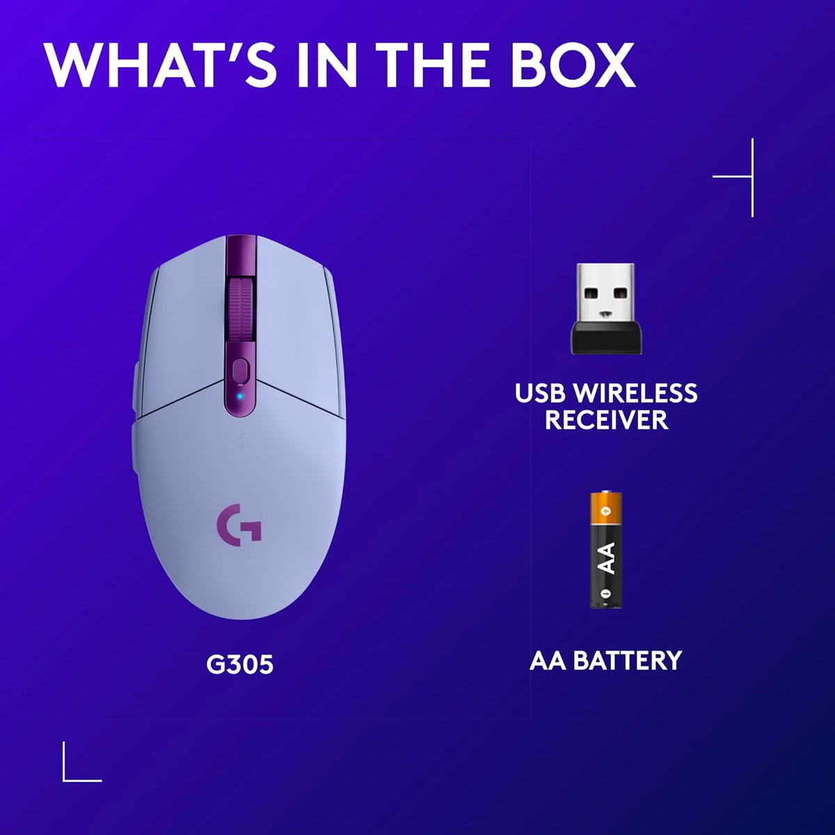 Logitech G305 Wireless Gaming Mouse — Lilac