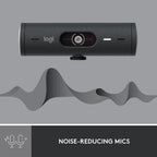 Logitech BRIO 500 Webcam — Graphite