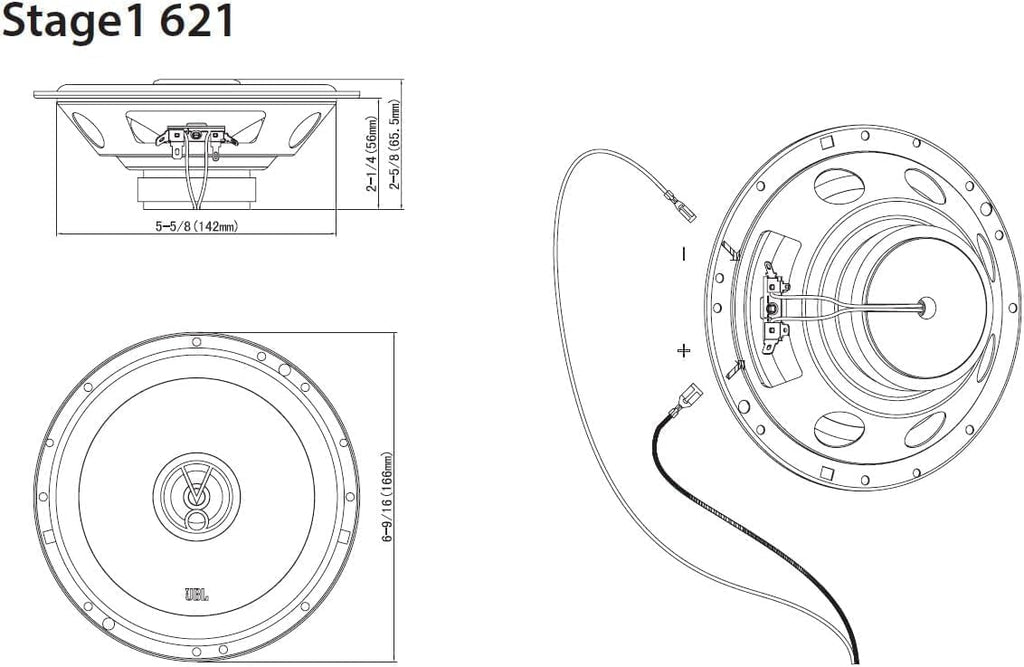 JBL Stage1 621F Car Speakers