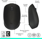 Logitech M171 Wireless Mouse — Black