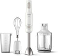 Philips Hand Blender 700W, With XL Chopper Whisk & Beaker, 2 Speeds — white
