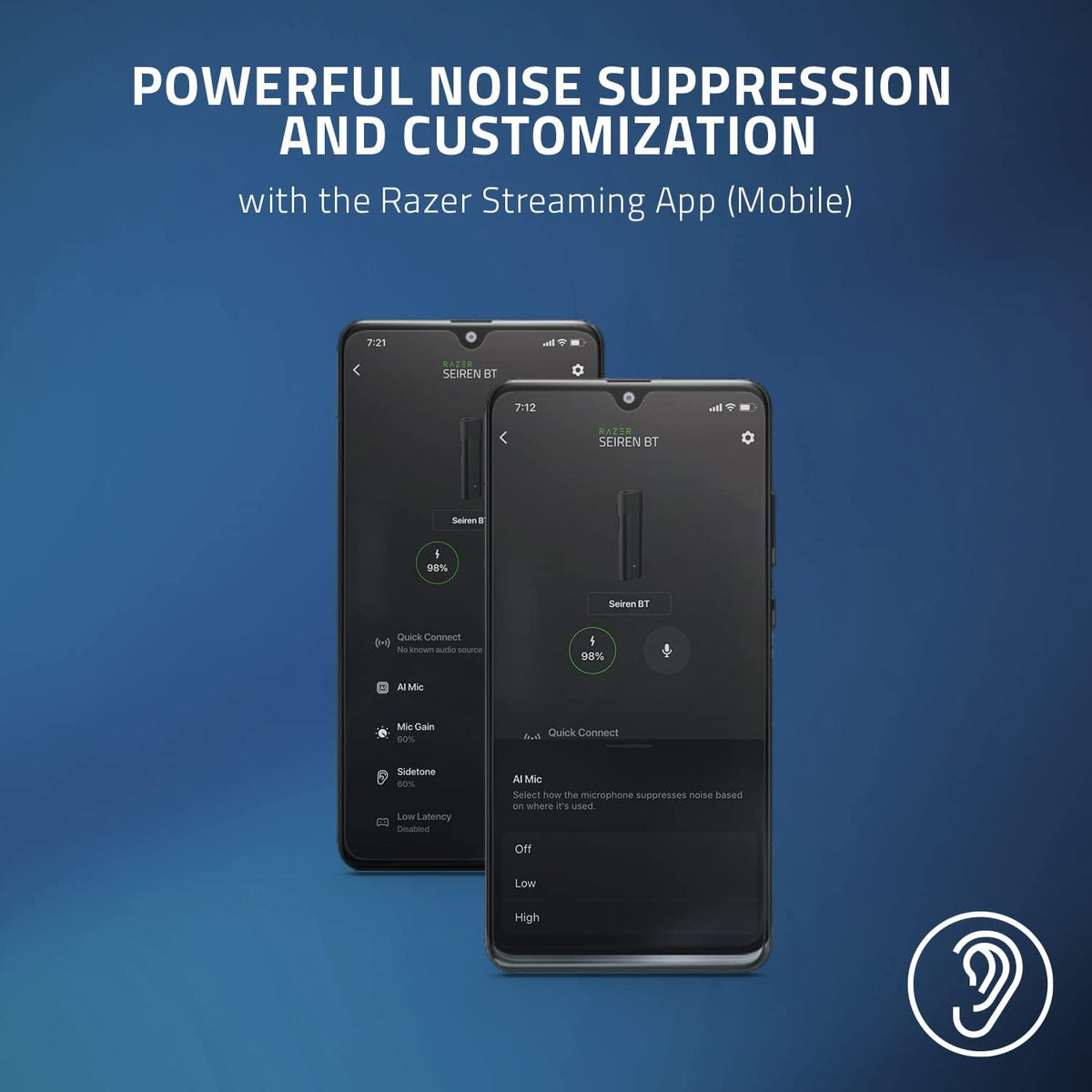 Razer Seiren BT Bluetooth Microphone for Mobile Streaming — Black — product image 3