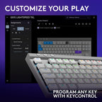 Logitech G515 TKL Wireless Gaming Keyboard — White