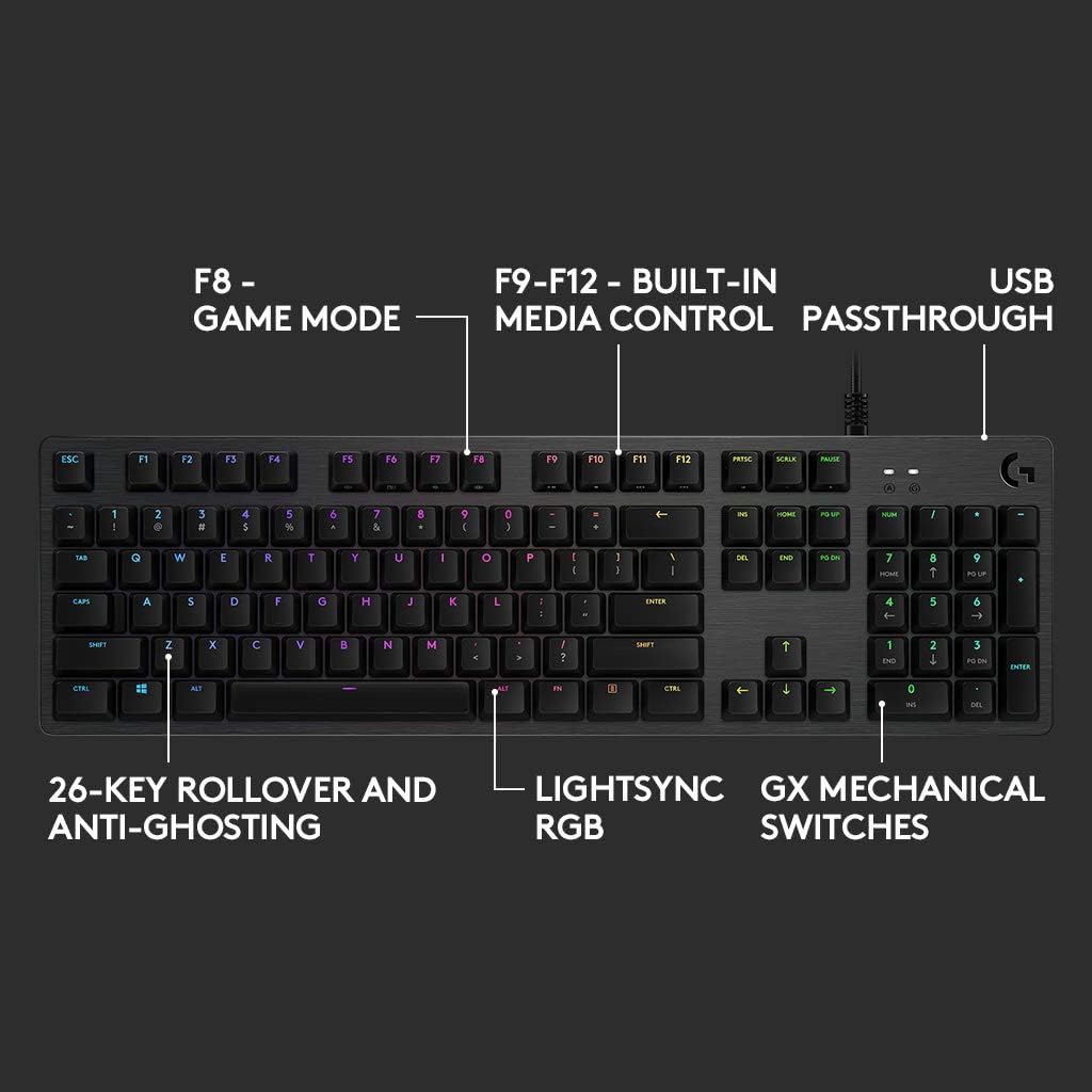 Logitech G512 Gaming Keyboard — Black