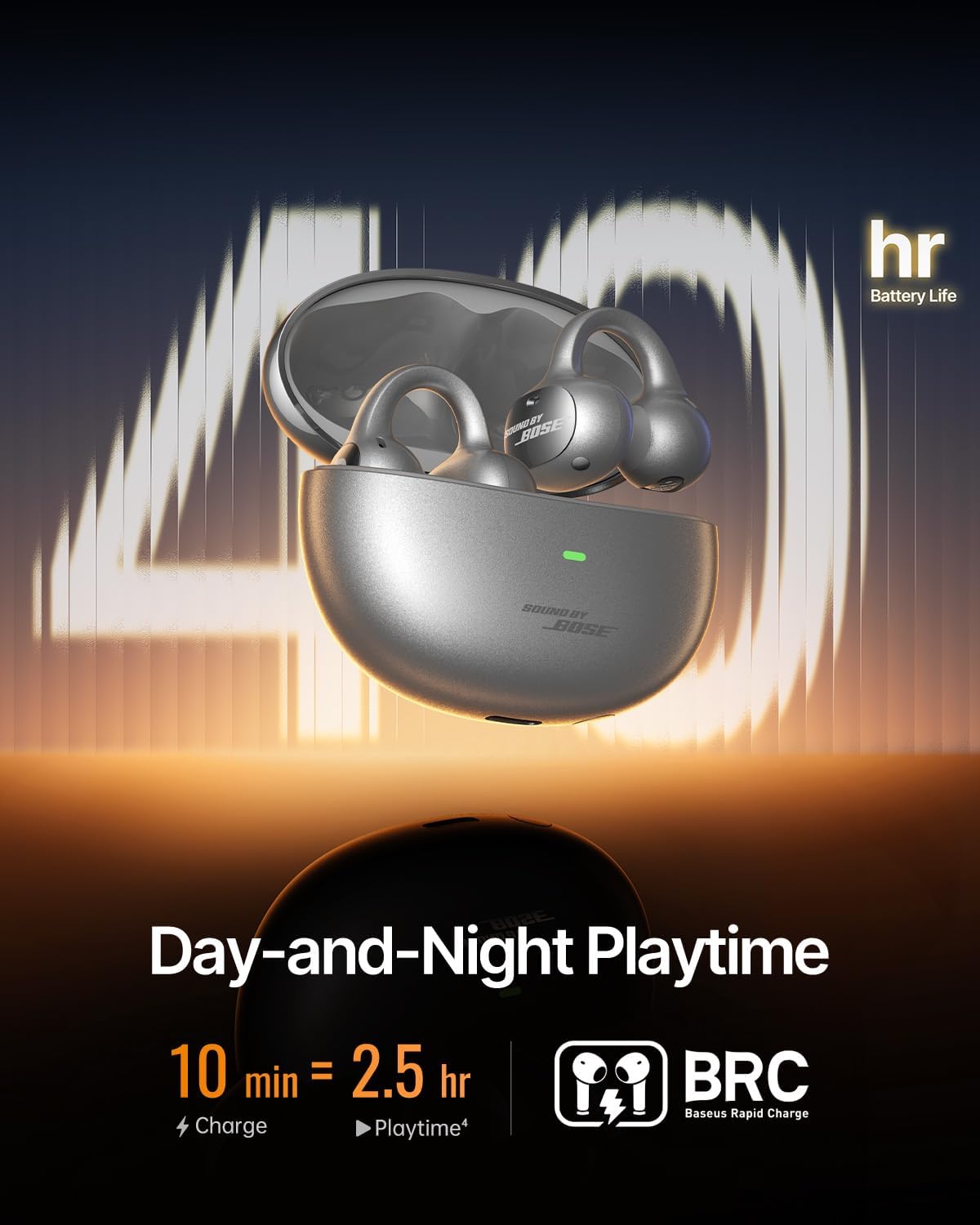 Baseus Inspire XC1 Open-Ear Earbuds — Titanium Grey