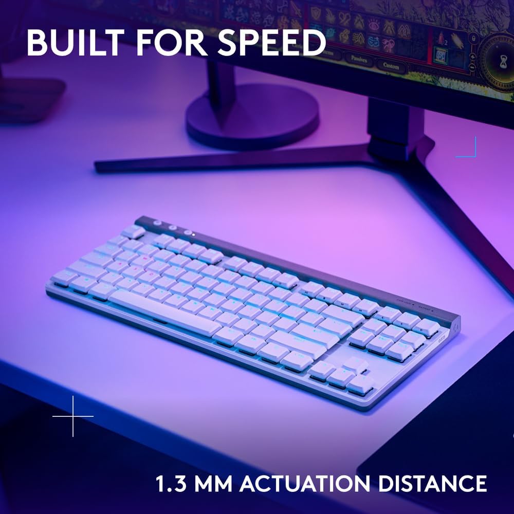 Logitech G515 TKL Wireless Gaming Keyboard — White
