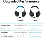 Logitech G431 Gaming Headset — Black