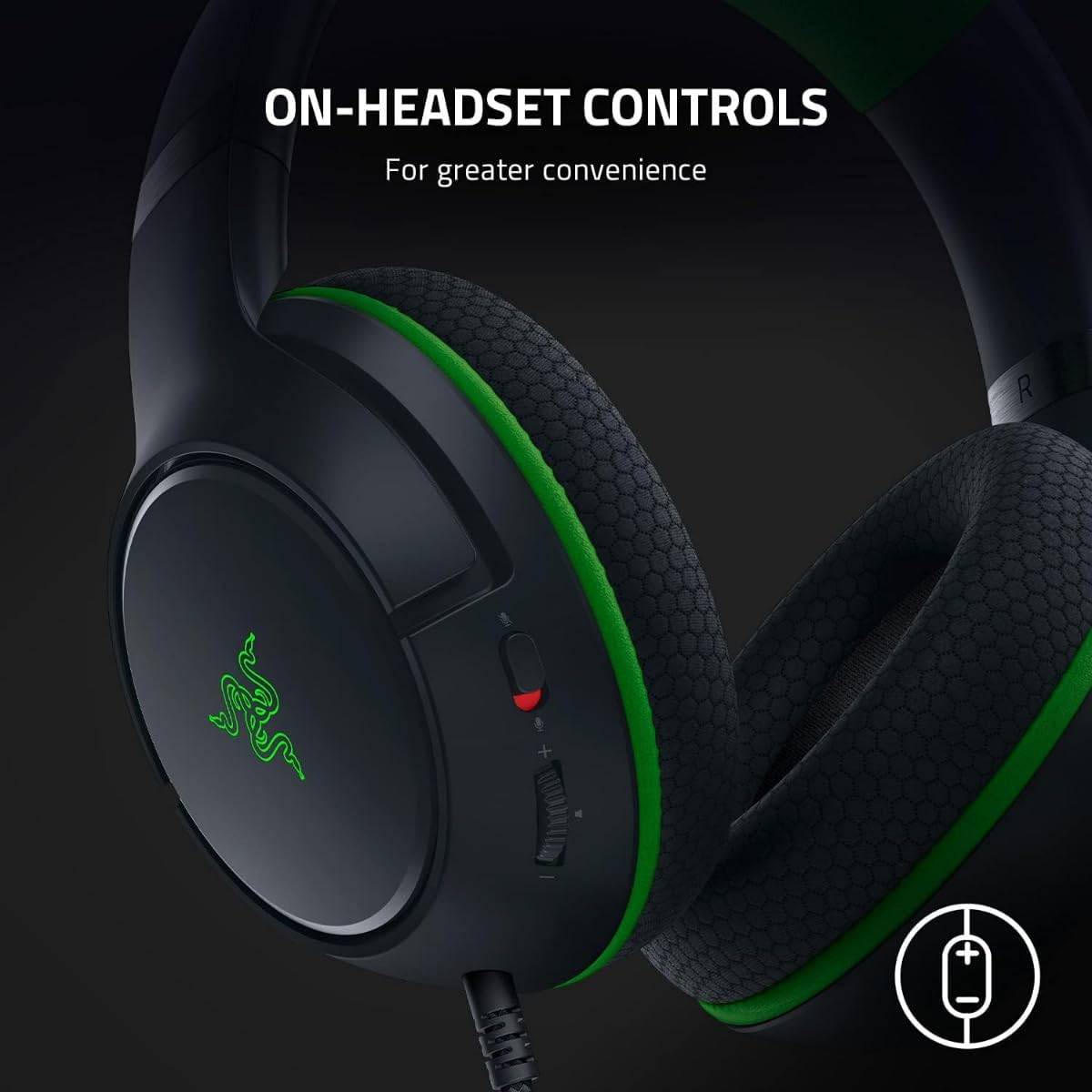 Razer Kaira X Wired Headset for Xbox Series X|S, Xbox One, PC, Mac & Mobile Devices — Black — product image 7