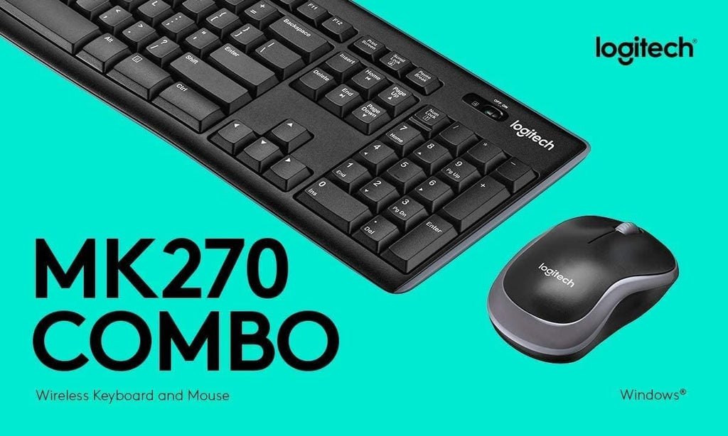 Logitech MK270 Keyboard and Mouse Combo — Black