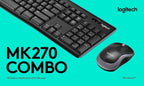 Logitech MK270 Keyboard and Mouse Combo — Black