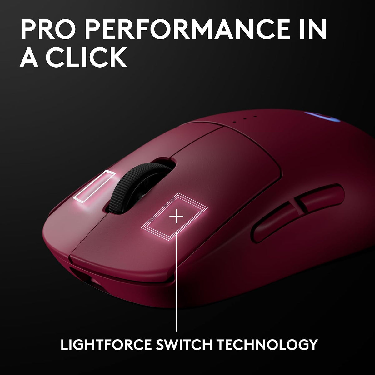 Logitech G PRO 2 LIGHTSPEED Gaming Mouse — Magenta