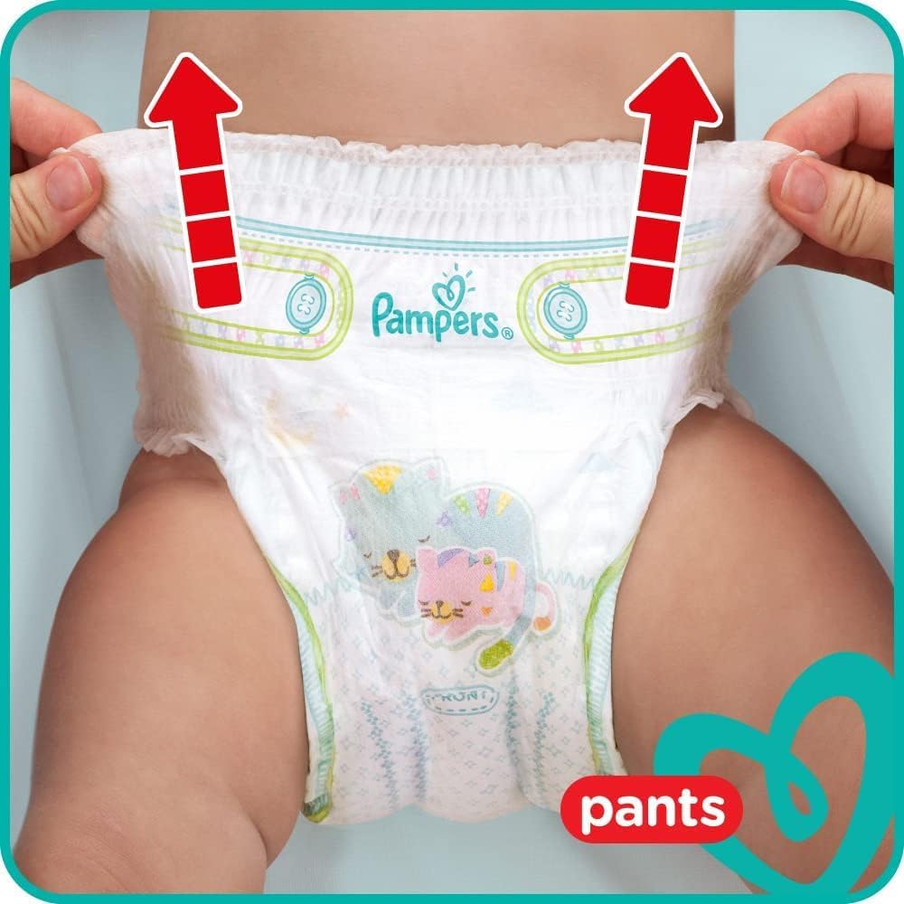 Pampers Baby Dry Pants, Size 4, 9-14 kg, Baby lotion with Olive Oil, 104 Diapers