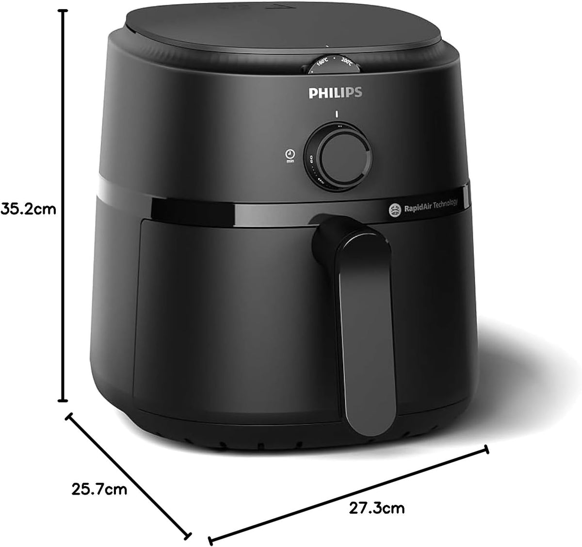 Philips NA110/09 1000 Series Airfryer 3.2L, 1300W, Black — Black