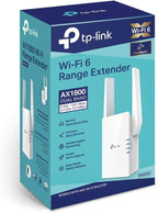 TP-Link RE605X AX1800 Wi-Fi 6 Range Extender, 1800Mbps Fast Speed, Dual Band, High Speed Mode, Gigabit Port, Access Point Mode, Works with any Wi-Fi Router