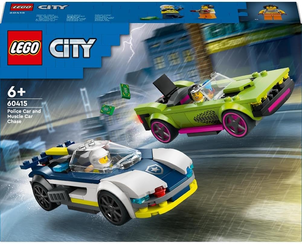 LEGO City Police Car and Muscle Car Chase 60415