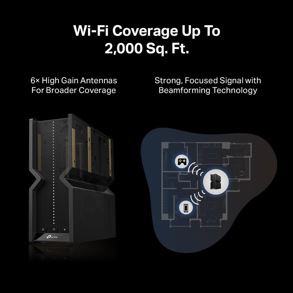 TP-Link Tri-Band BE9300 WiFi 7 Router Archer BE550 | 6-Stream 9.2Gbps | 𝗙𝘂𝗹𝗹 𝟮.𝟱𝗚 Ports | USB 3.0 | 6 Smart Internal Antennas | VPN Clients & Server | Easy Mesh, HomeShield, Private IoT Network