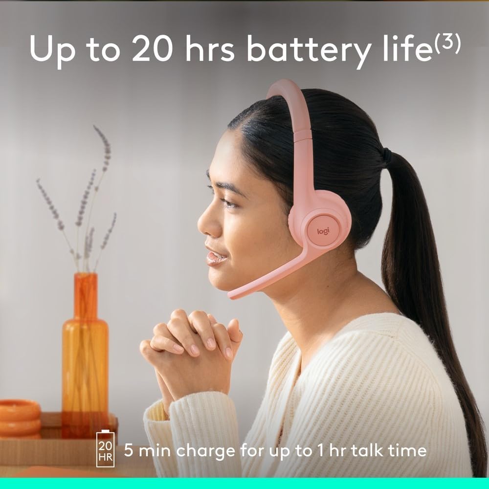 Logitech Zone 300 Headset — Rose