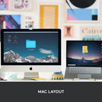 Logitech MX Keys Mini for Mac Keyboard — Pale Grey
