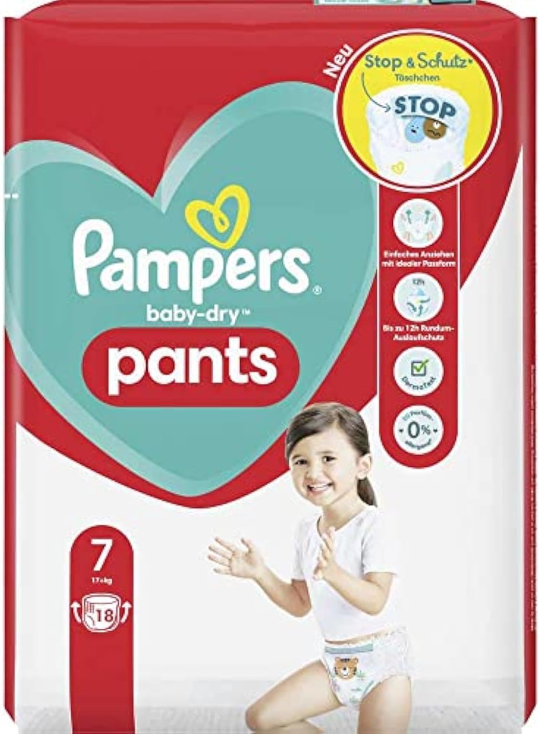 Pampers Baby-Dry Pants Size 7 (17+ kg) 18 Pack
