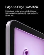 Belkin ScreenForce TemperedGlass screen protector for iPad Air 13-inch, 9H hardness rating tempered glass, 0.33mm thin, scratch-resistant with easy installation, compatible with case and Apple Pencil