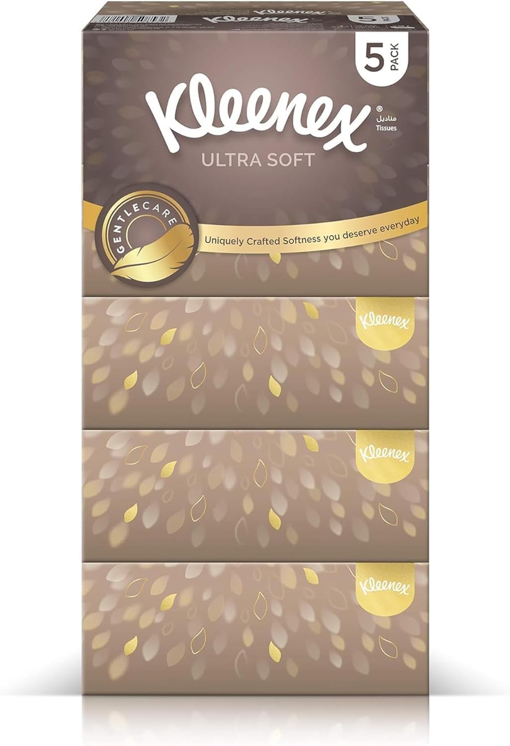 Kleenex Ultra Soft Premium Facial Tissues, Pack of 5 Boxes 96 Sheets X 3 Ply — additional view 3