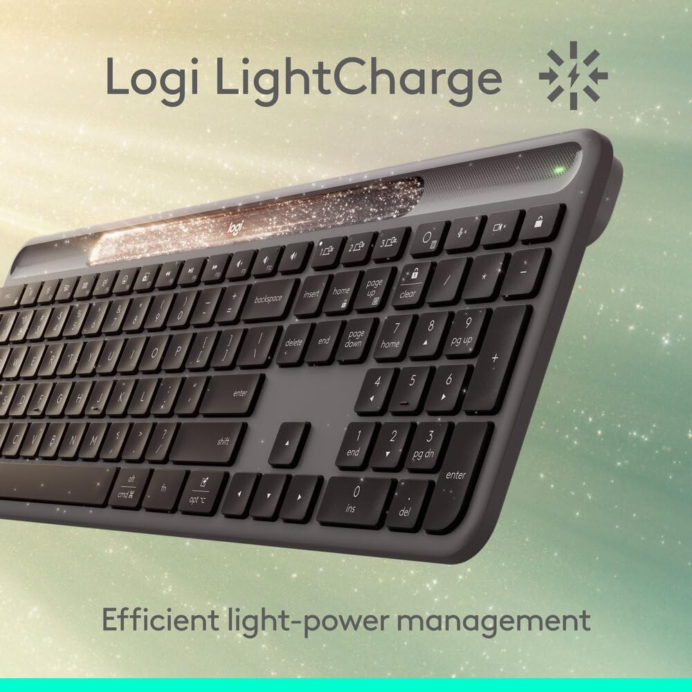 Logitech Signature Slim Solar+ Keyboard — Graphite
