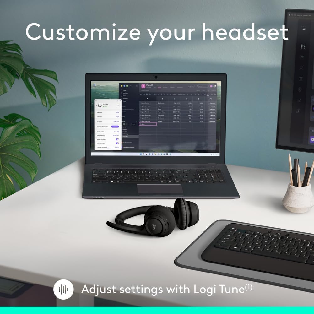 Logitech Zone 300 Headset — Black