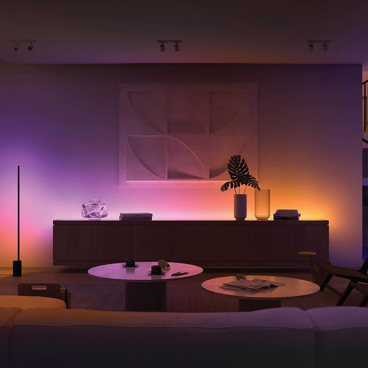 Philips Hue Gradient Light Strip 2m. For Syncing with Entertainment, Media and Music. With Bluetooth. Works with Alexa, Google Assistant and Apple Homekit., White — White