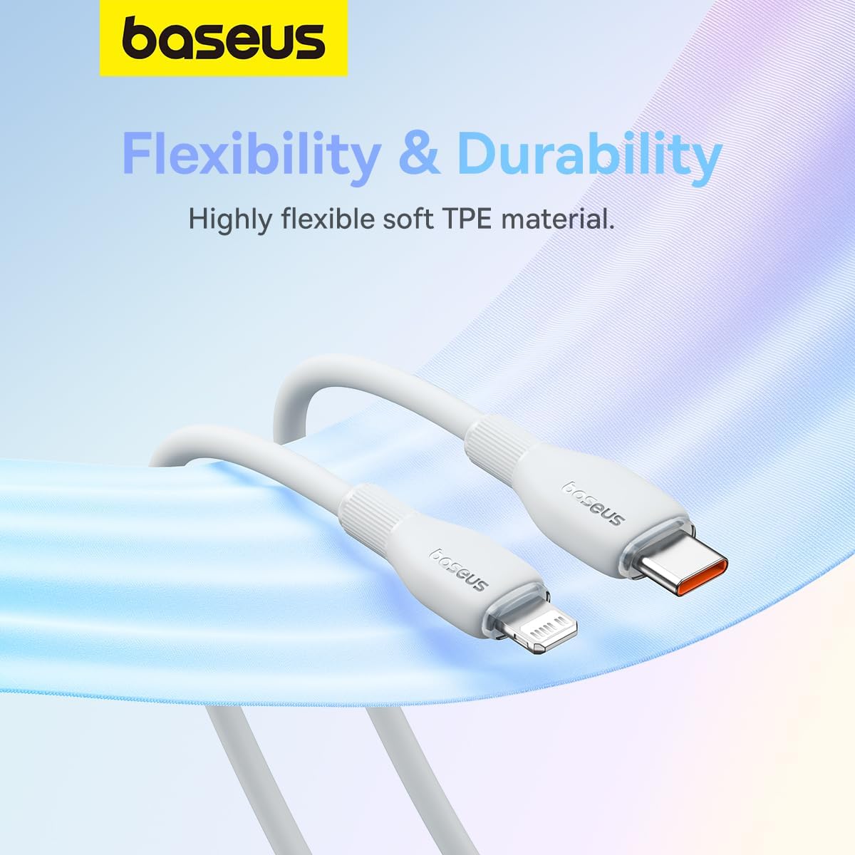 Baseus Pudding USB-C to Lightning Cable 20W — 1.2m — White