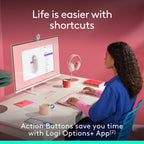 Logitech POP Mouse Wireless Mouse — Pink