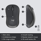 Logitech MK295 Keyboard and Mouse Combo — Black