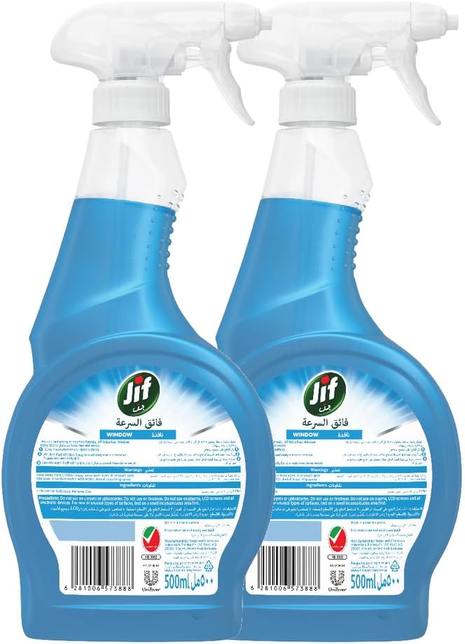 JIF Ultra Fast Cleaner Spray, Window, 500ml x 2 — additional product view 2