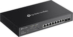 TP-Link TL-SG2210MP | Jetstream 10 Port Gigabit Smart Managed PoE switch | 8 PoE+ Ports @ 150W, 2 SFP Slots | Support Omada SDN | PoE Recovery | IPv6 | Static Routing | 5 Year Manufacturer Warranty