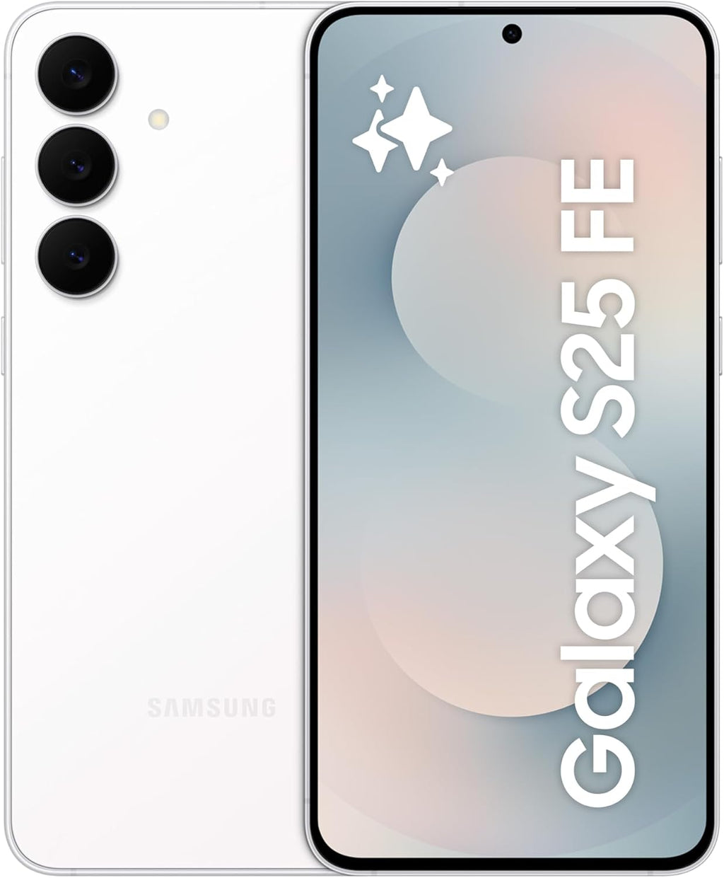 Samsung Galaxy S25 FE AI Phone, White, 8GB RAM, 256GB Storage, 50MP Camera, 6.7’’ Display, Slim & Lighter Design (UAE Version)