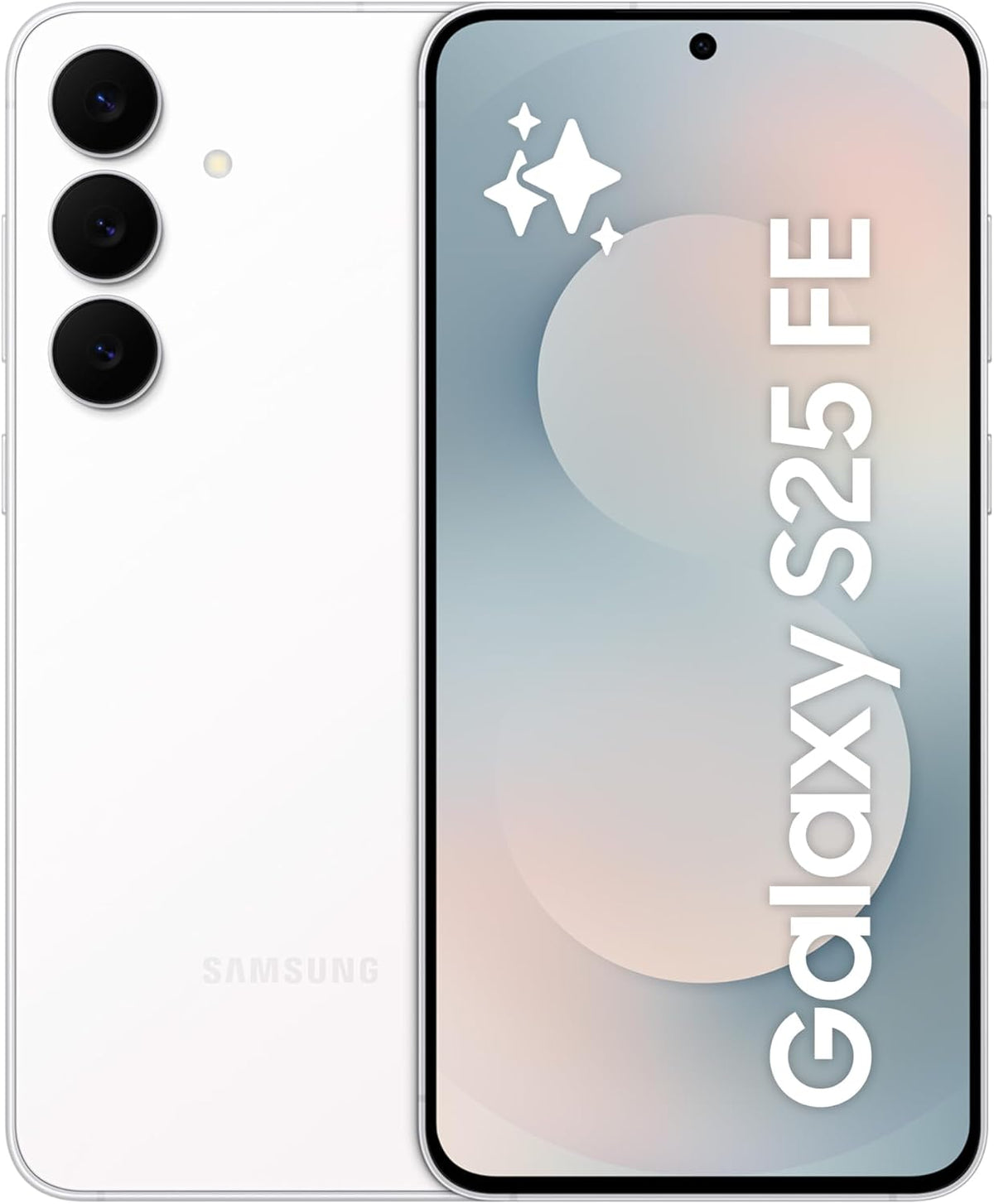 Samsung Galaxy S25 FE AI Phone, White, 8GB RAM, 256GB Storage, 50MP Camera, 6.7’’ Display, Slim & Lighter Design (UAE Version)