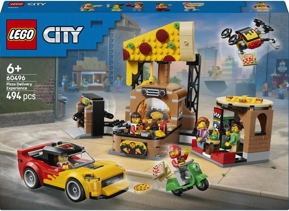 LEGO City Pizza Delivery Experience with Vehicles 60496