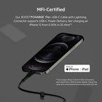 Belkin Silicone Cable Lightning to Type-C 1 Meter Black