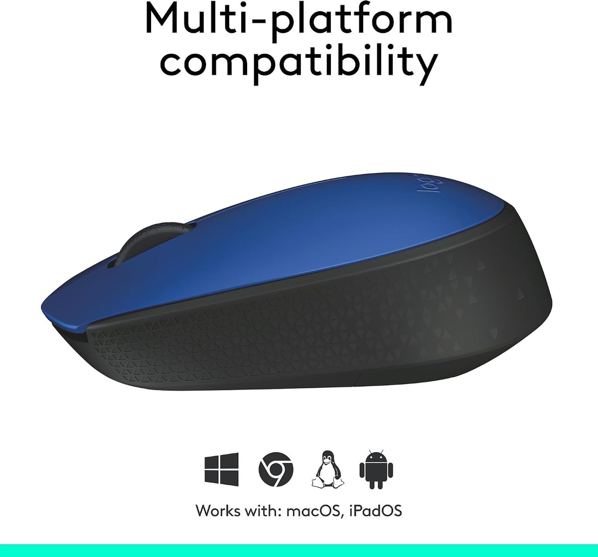 Logitech M171 Wireless Mouse — Blue