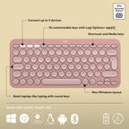 Logitech K380S Keyboard — Rose