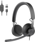 Logitech Zone 750 Wired Headset — Graphite