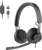 Logitech Zone 750 Wired Headset — Graphite