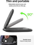 Belkin BoostCharge 3 in 1 Foldable Charging Station with Qi2, 15W - Black