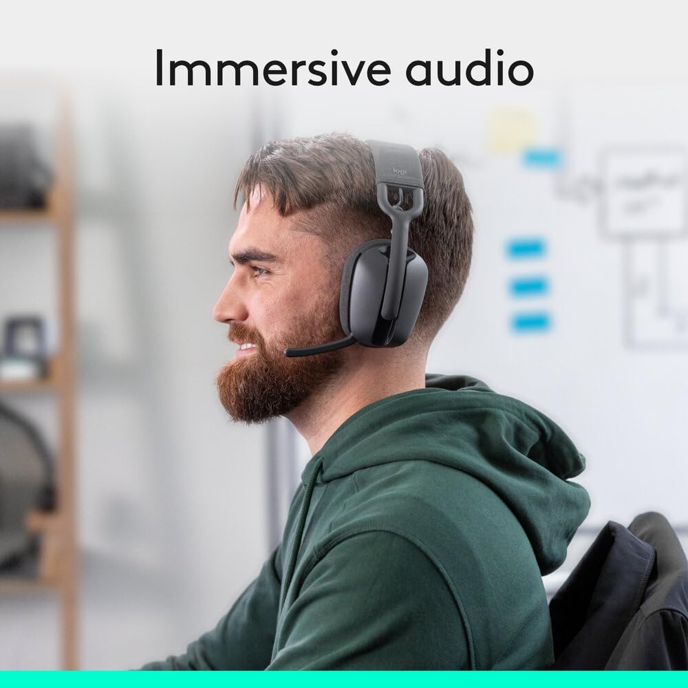 Logitech Zone Vibe 100 Headset — Graphite