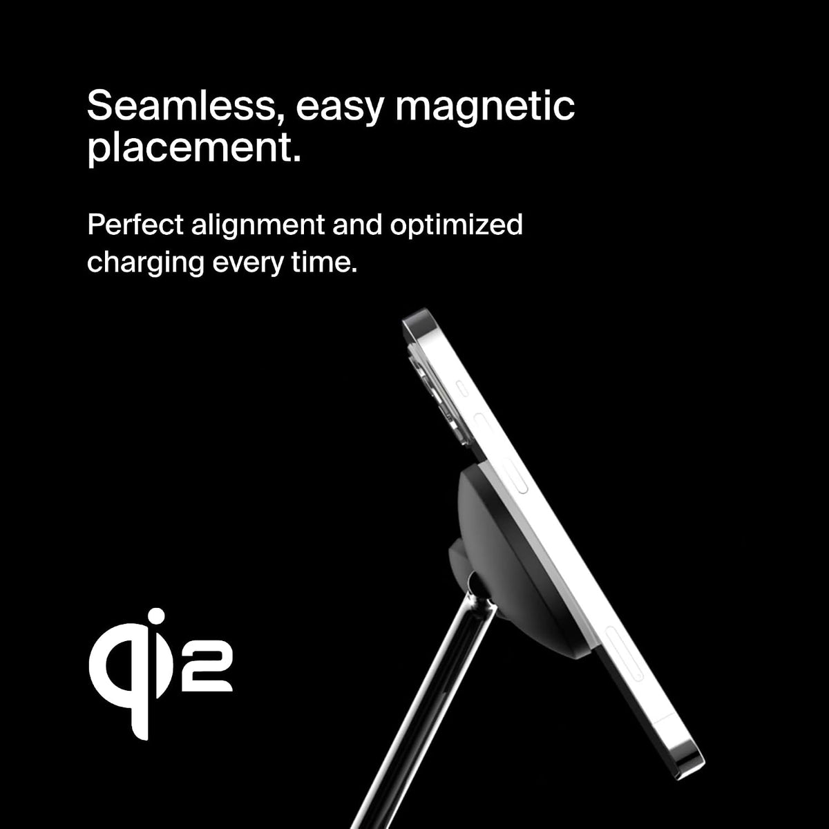 Belkin BoostCharge Pro 3-in-1 Wireless Charger with Qi2 for iPhone 17, Air, 16, 15, 14, 13, 12 + Apple Watch + AirPods + Pixelsnap, 15W MagSafe Compatible Charging Station - Black